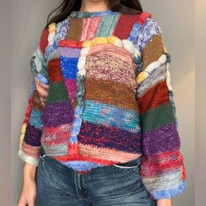 Woven Rainbow Sweater